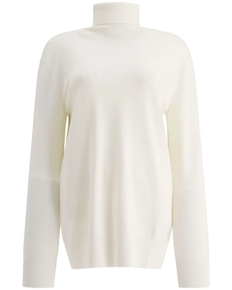 Jil Sander Klassischer Rollkragenpullover - Weiß Weiß