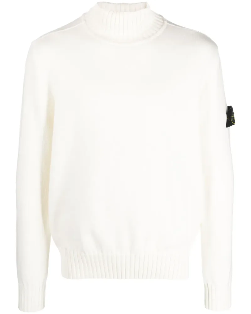 Stone Island Rollkragenpullover mit Kompass - Nude Nude
