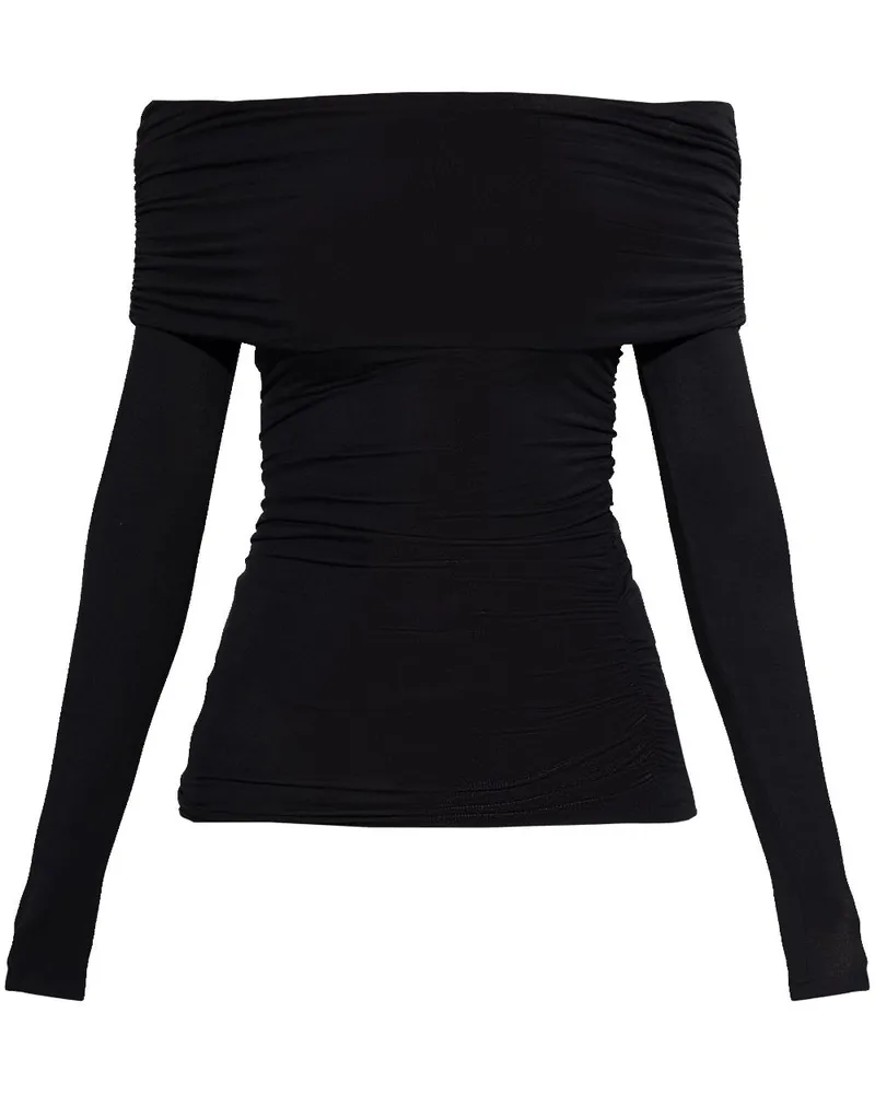 Rag & Bone Schulterfreies Oberteil - Schwarz Schwarz