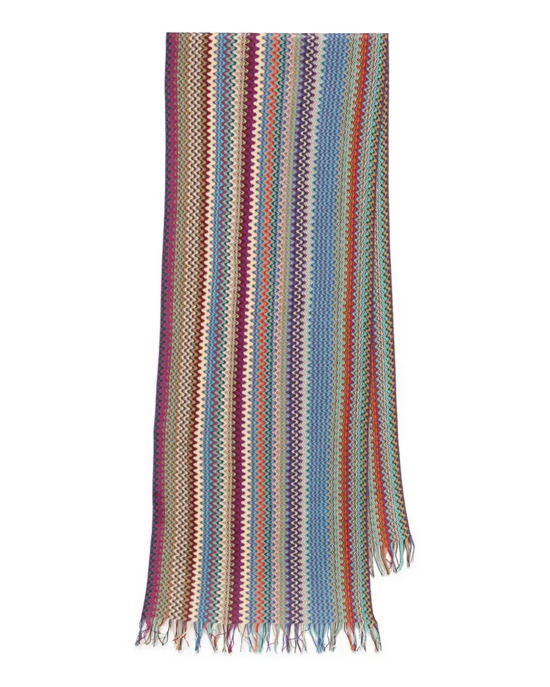Missoni Schal mit Fransen - Blau Blau