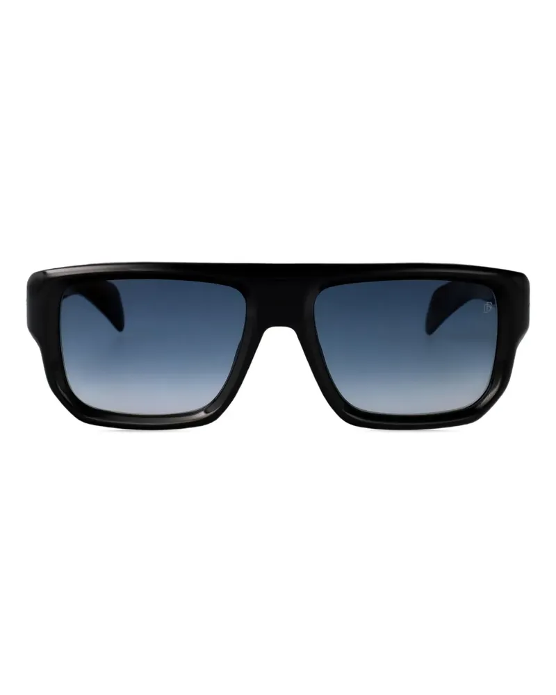 EYEWEAR by DAVID BECKHAM Sonnenbrille mit eckigem Gestell - Schwarz Schwarz