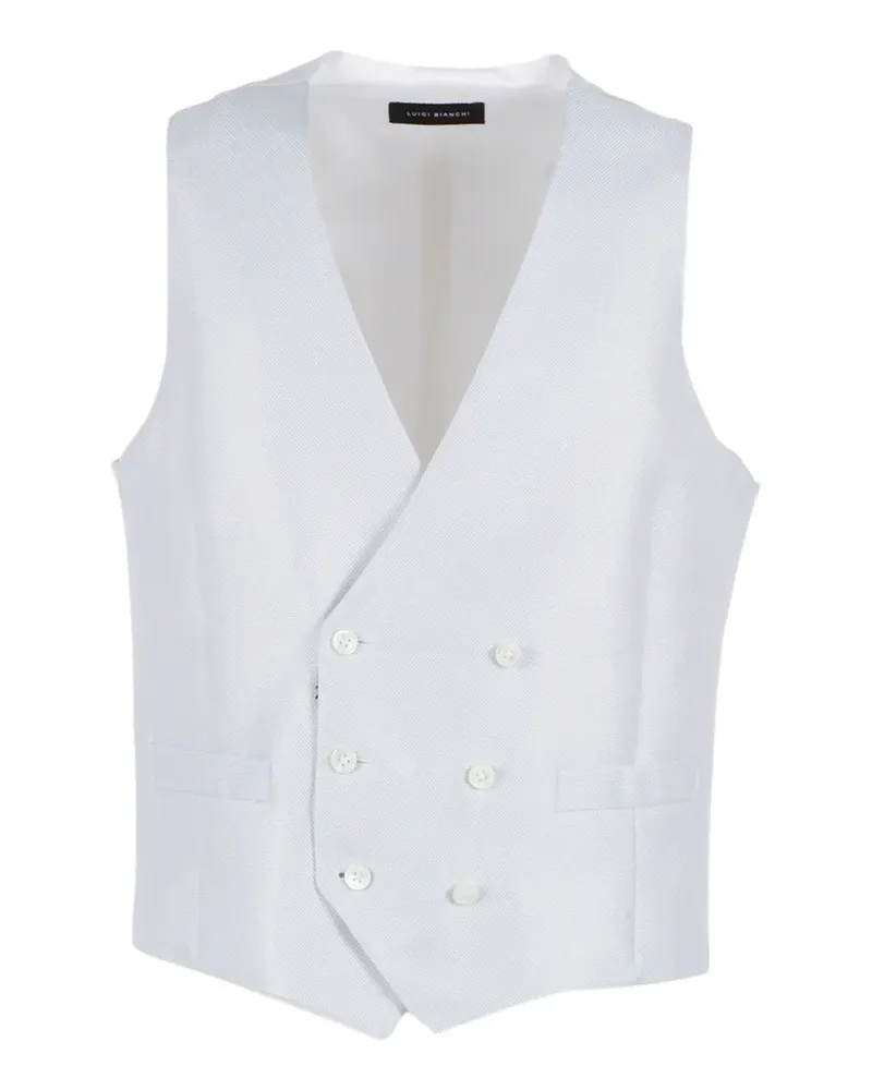 Luigi Bianchi Mantova buttoned vest - Weiß Weiß