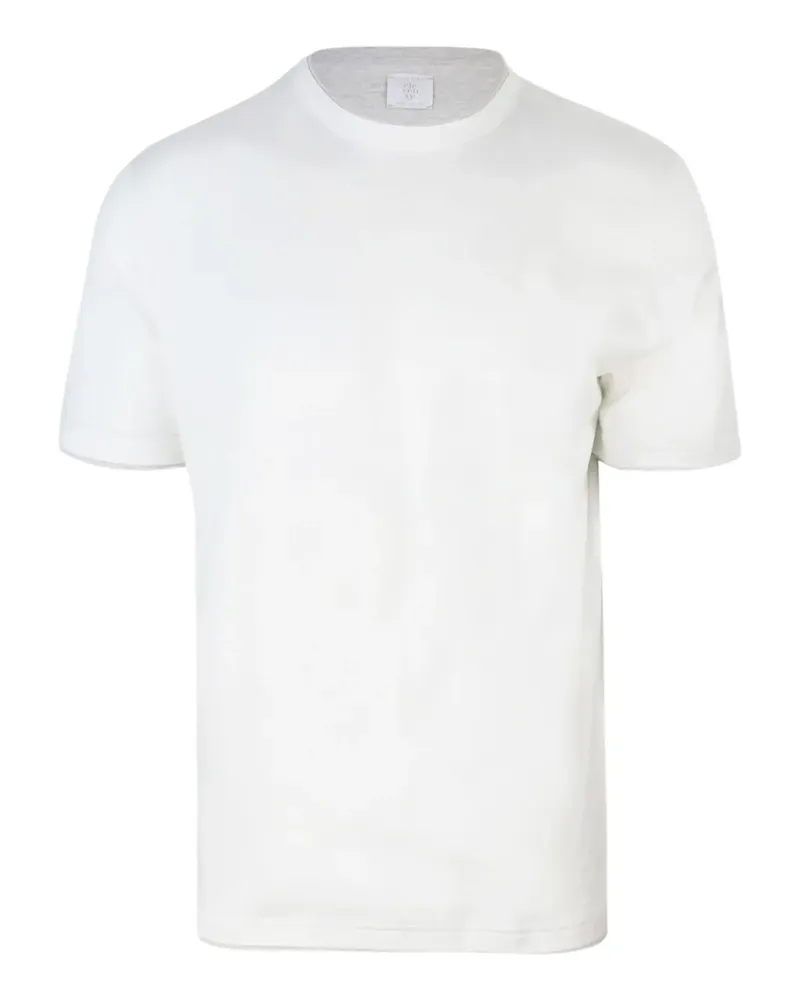 Eleventy T-Shirt mit Rundhalsausschnitt - Weiß Weiß