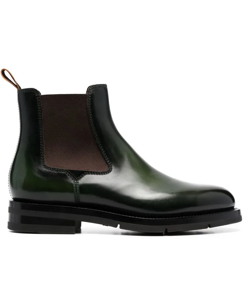 Santoni Klassische Chelsea-Boots Grün