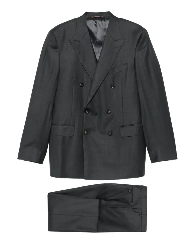 Canali Doppelreihiger Anzug - Grau Grau