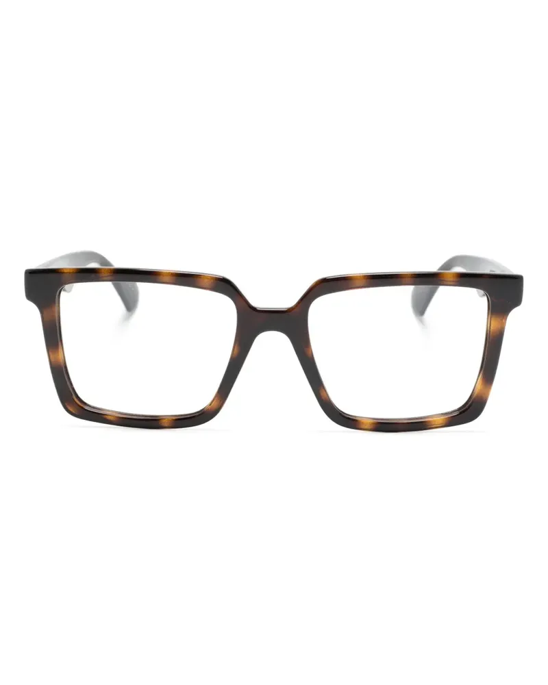 Gucci Brille mit eckigem Gestell - Braun Braun
