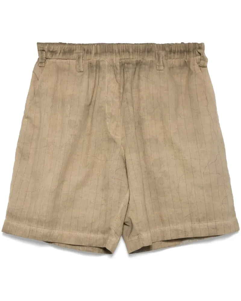 Masnada Gestreifte Shorts - Nude Nude