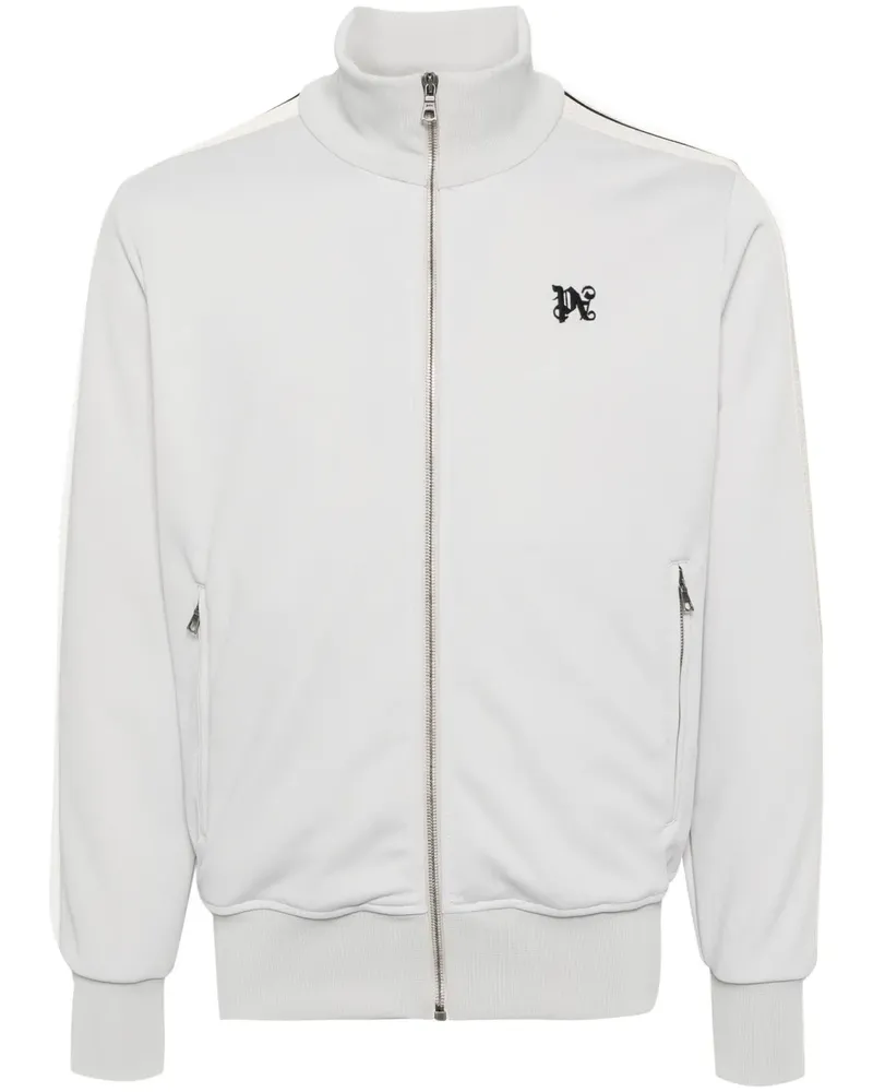 Palm Angels Sportjacke mit Monogramm-Stickerei - Grau Grau