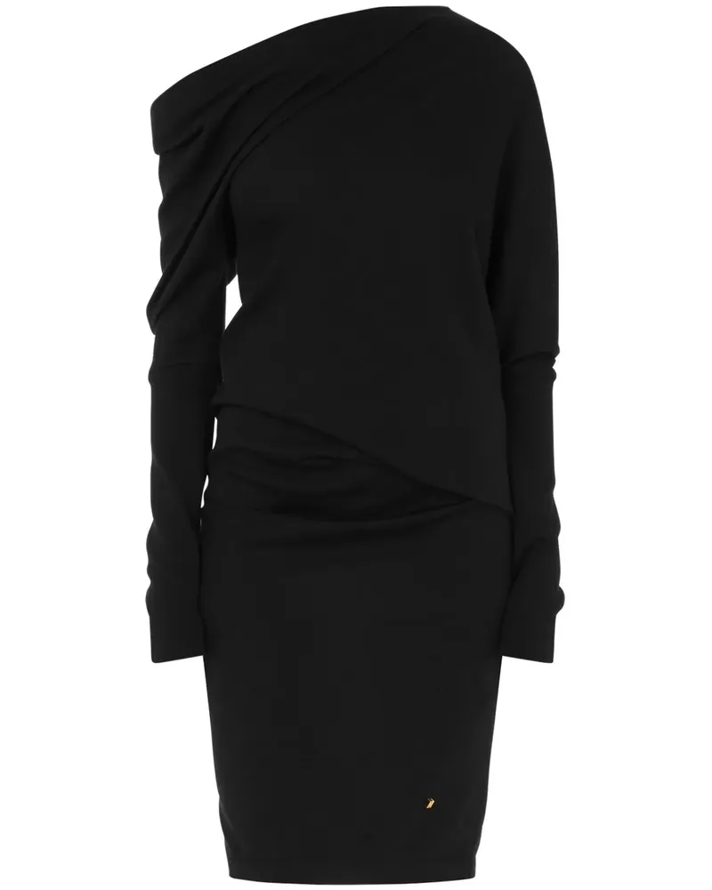 Moschino Asymmetrisches Minikleid - Schwarz Schwarz