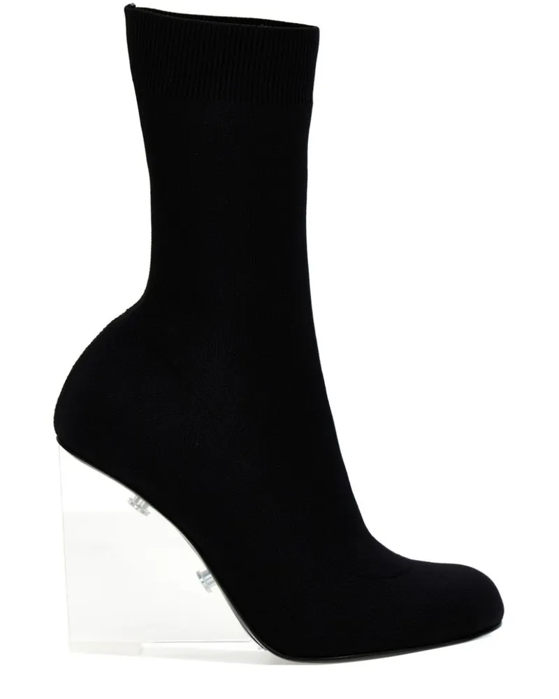 Alexander McQueen Stiefel mit Absatz 105mm - Schwarz Schwarz