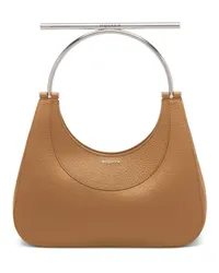 Alexander McQueen Cross-Bar Mini-Tasche Braun