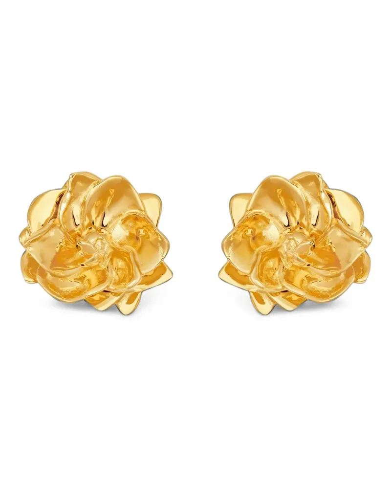 Oscar de la Renta Lily Blumenohrringe - Gold Gold