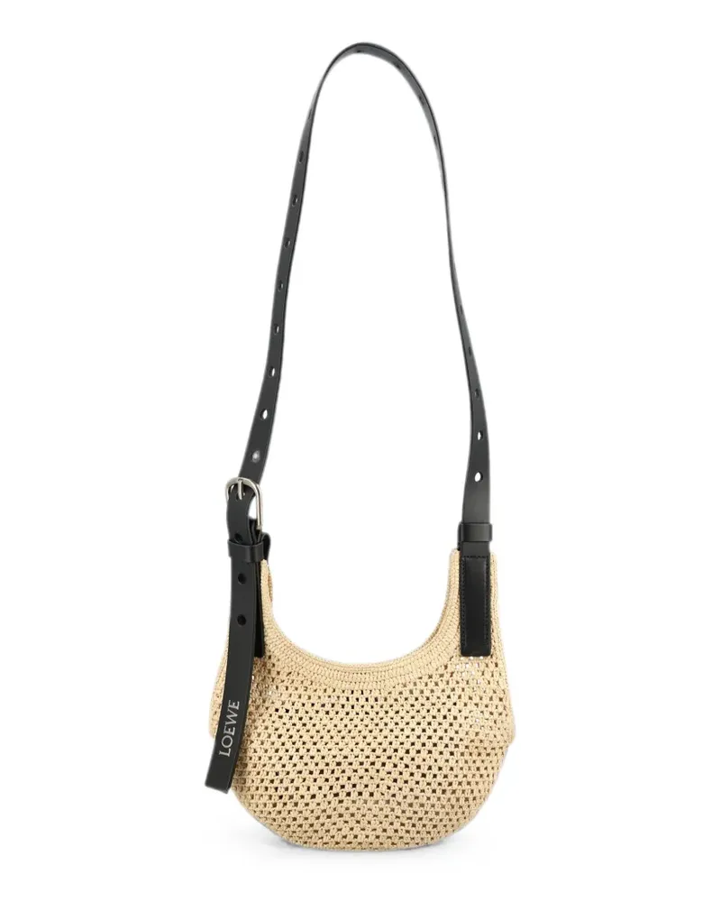 Loewe Mini Punch Hole Schultertasche - Nude Nude