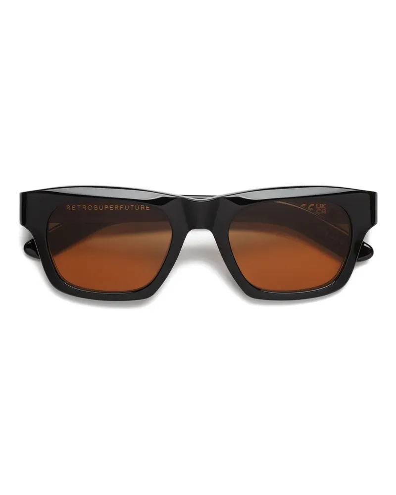 RETROSUPERFUTURE Sintesi rectangle-frame sunglasses - Schwarz Schwarz