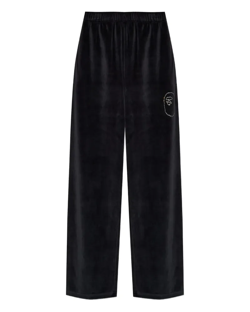 BAPE Hose mit Strass - Schwarz Schwarz