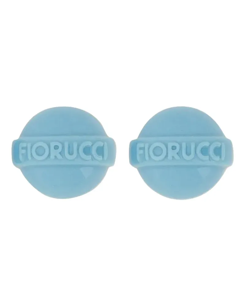 Fiorucci logo earrings - Blau Blau