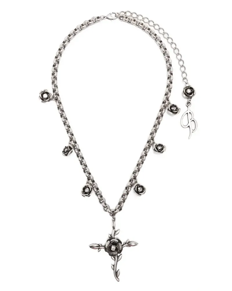 Blumarine Halskette mit poliertem Finish - Silber Silber
