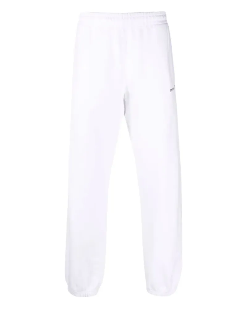 OFF-WHITE Diagonal Helvetica Jogginghose - Weiß Weiß