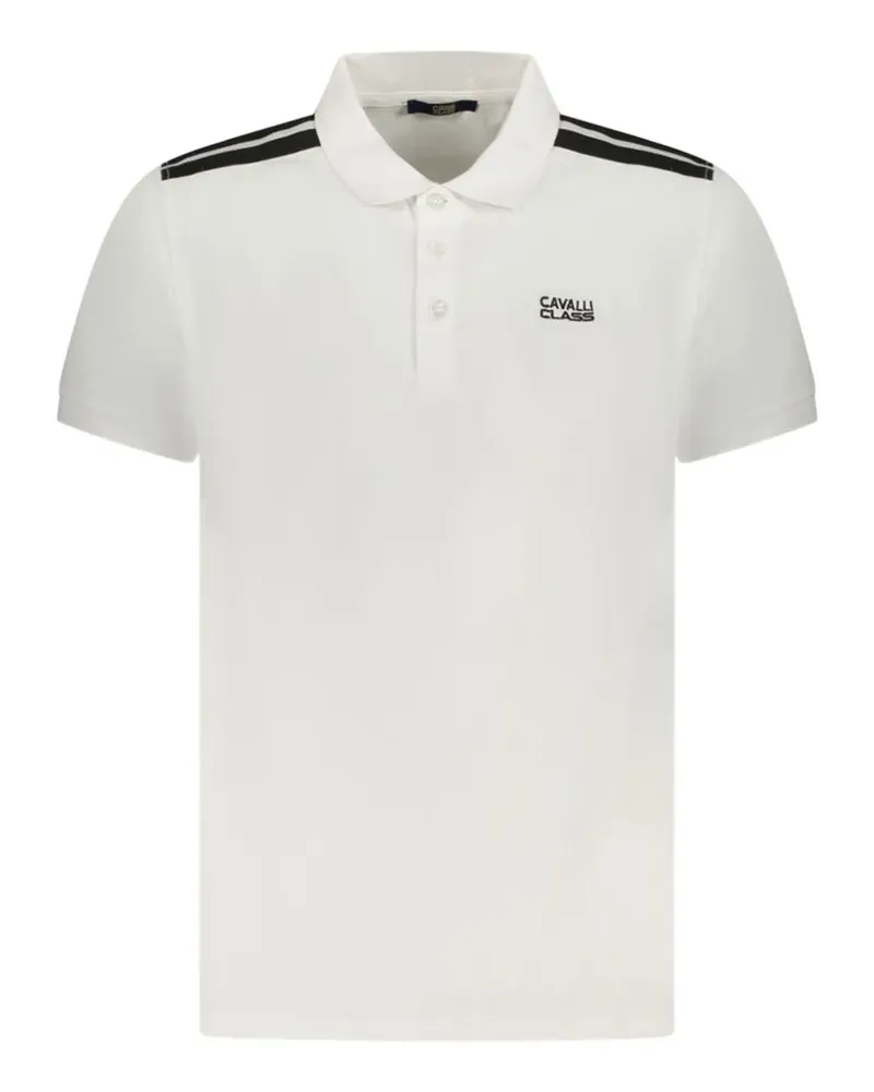 Roberto Cavalli logo-print polo shirt - Weiß Weiß