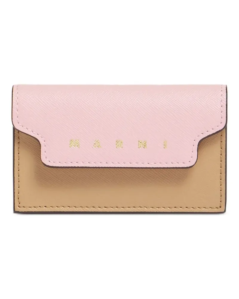 Marni Portemonnaie aus Saffiano-Leder - Rosa Rosa