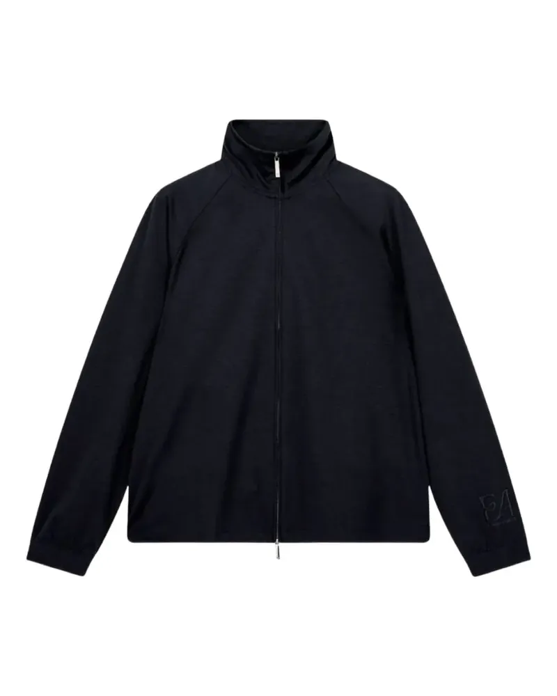 Emporio Armani raglan-sleeve zip-up sweatshirt - Blau Blau