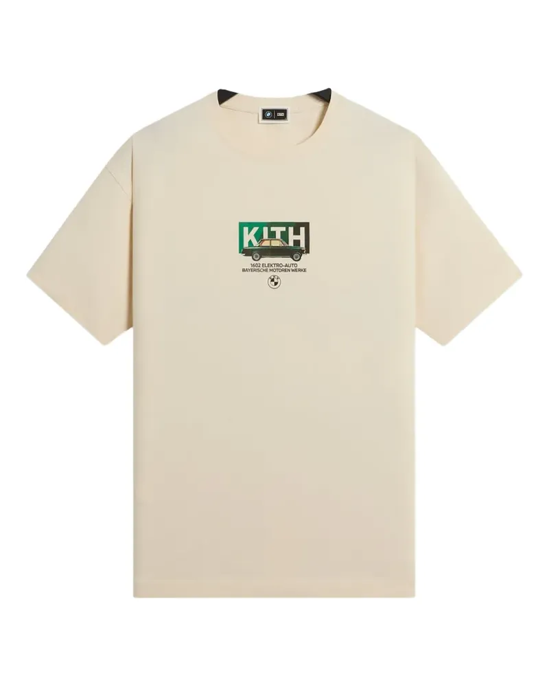 KITH x BMW 1602 T-Shirt mit Logo - Nude Nude