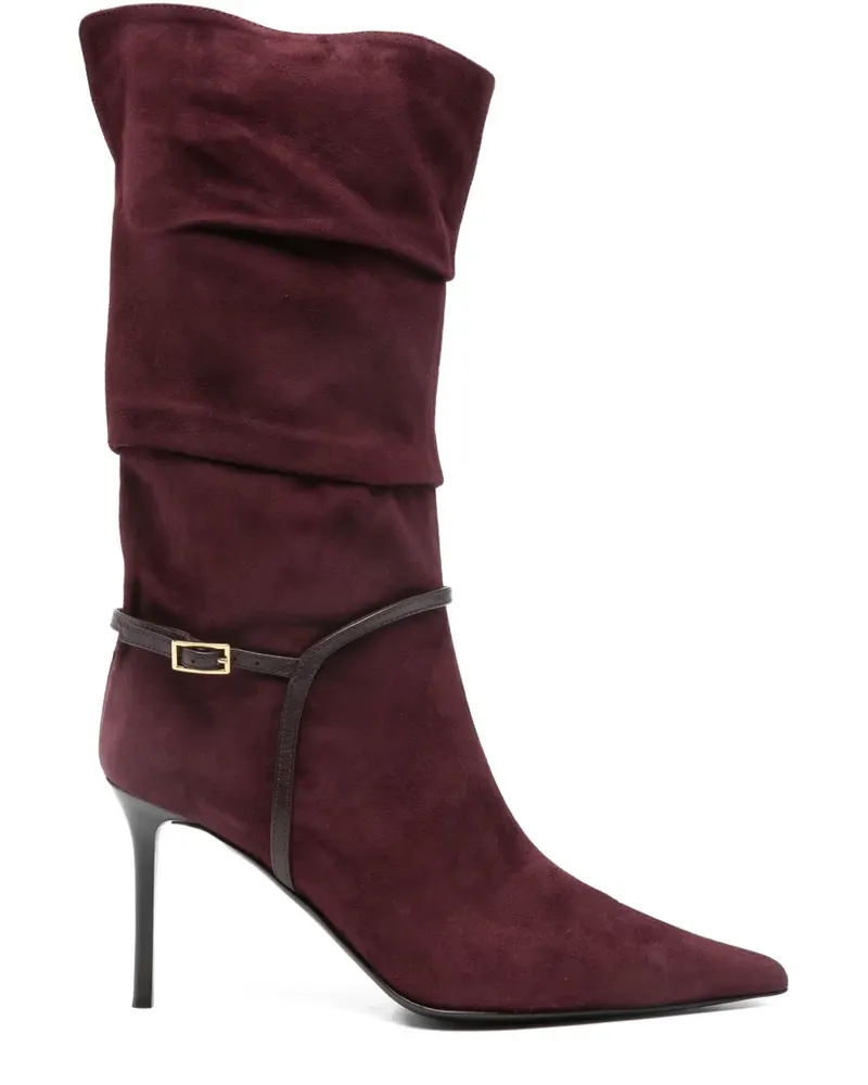 Giuseppe Zanotti Stiefel aus Wildleder 85mm - Rot Rot