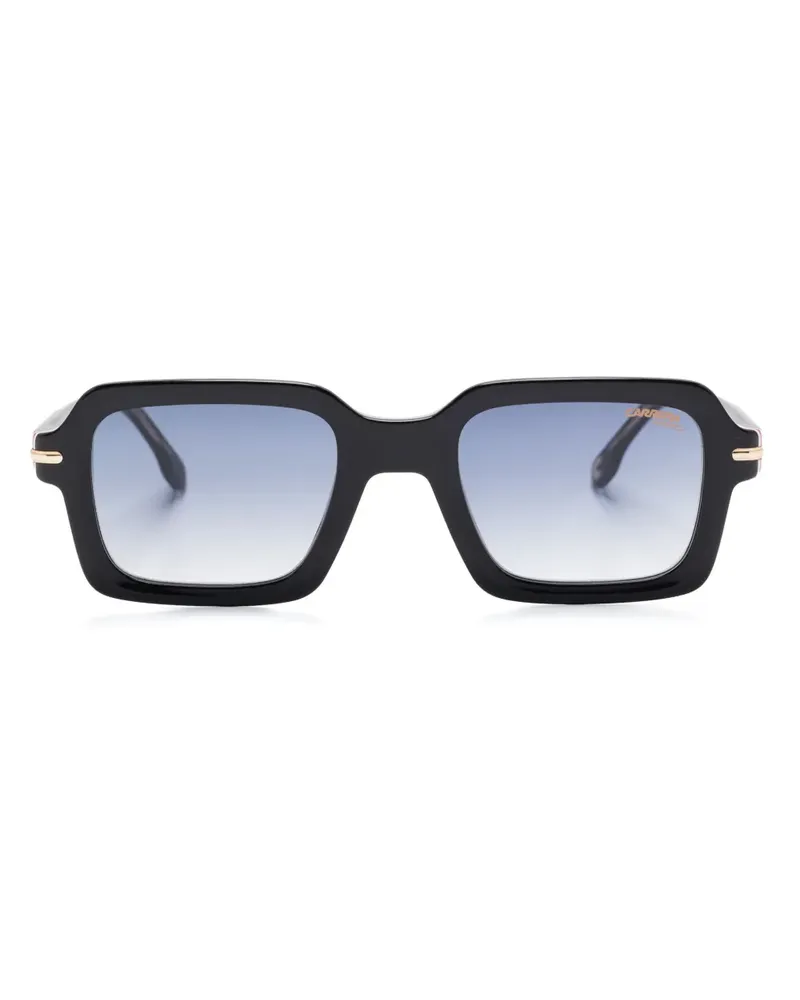 Carrera Sonnenbrille mit eckigem Gestell - Schwarz Schwarz