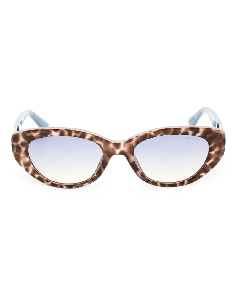 Guess tortoiseshell-effect cat-eye sunglasses - Braun Braun