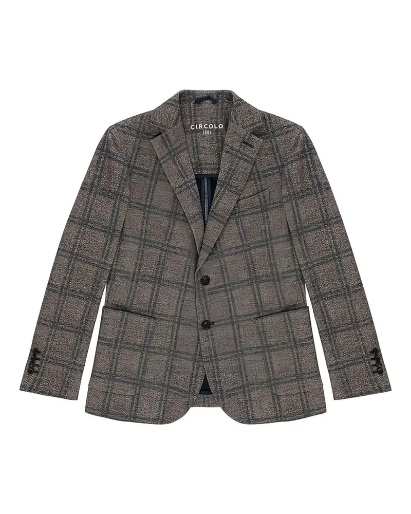 CIRCOLO 1901 checked blazer - Braun Braun