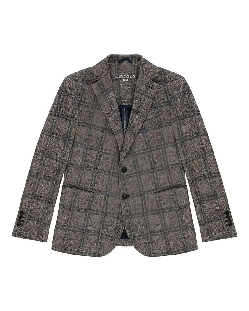 CIRCOLO 1901 checked blazer - Braun Braun