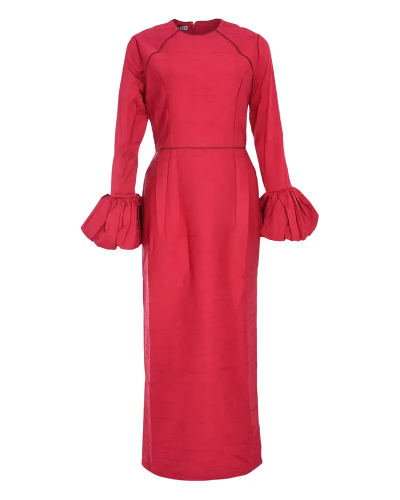 Baruni Talia ruflle-cuffs maxi dress - Rot Rot