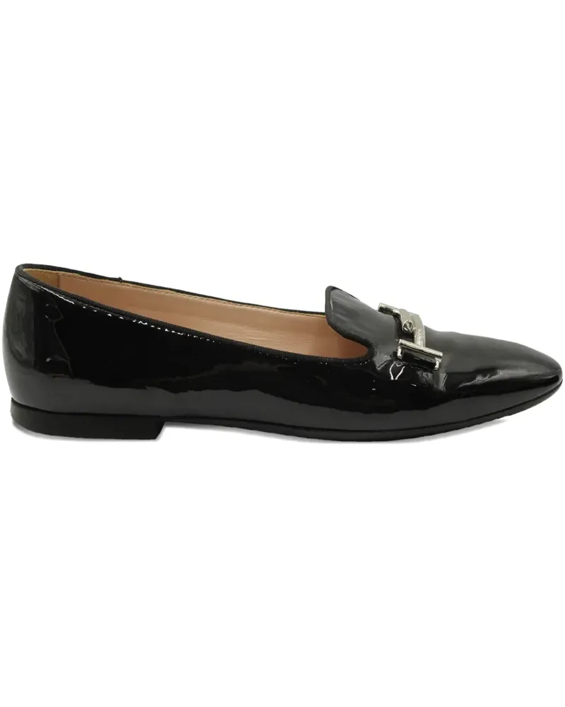 TOD'S Double T patent leather loafers - Schwarz Schwarz