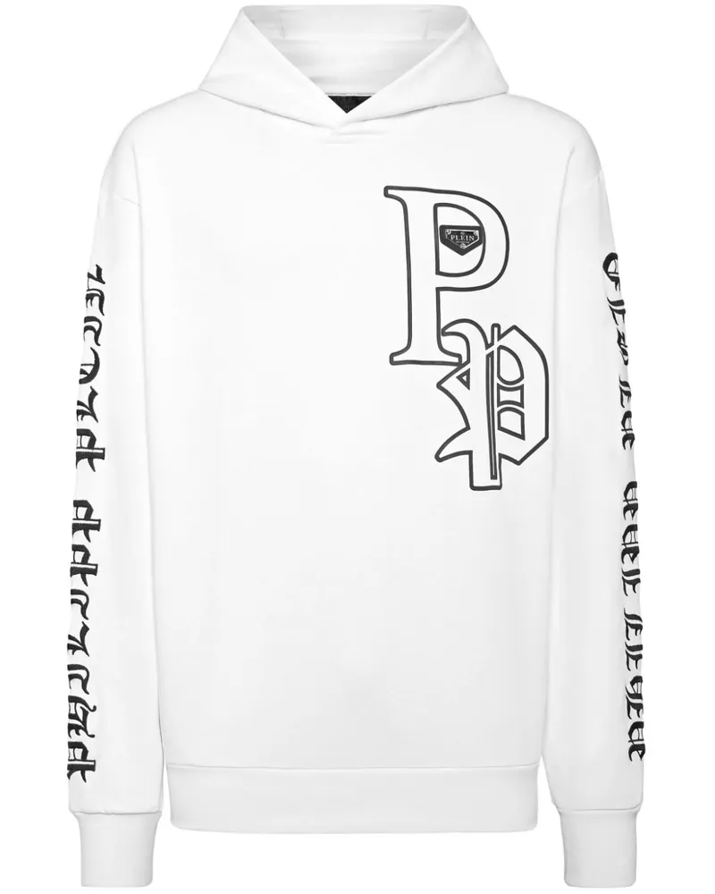 Philipp Plein Gothic Plein Hoodie - Weiß Weiß