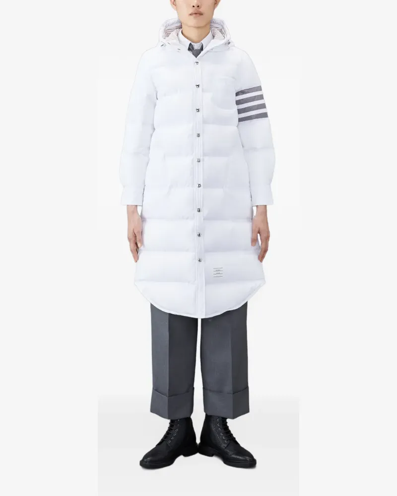 Thom Browne Daunenmantel mit Kapuze - Blau Blau