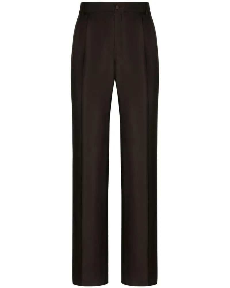 Dolce & Gabbana Klassische Seidenhose - Braun Braun