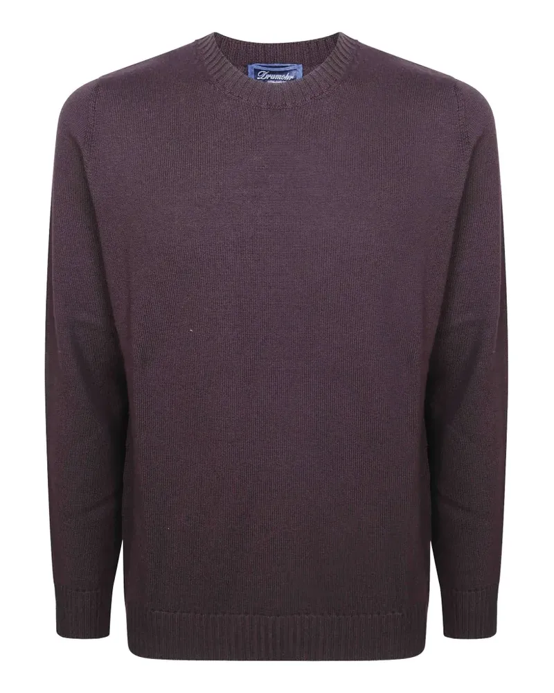 Drumohr  Pullover mit Rundhalsausschnitt - Violett Violett