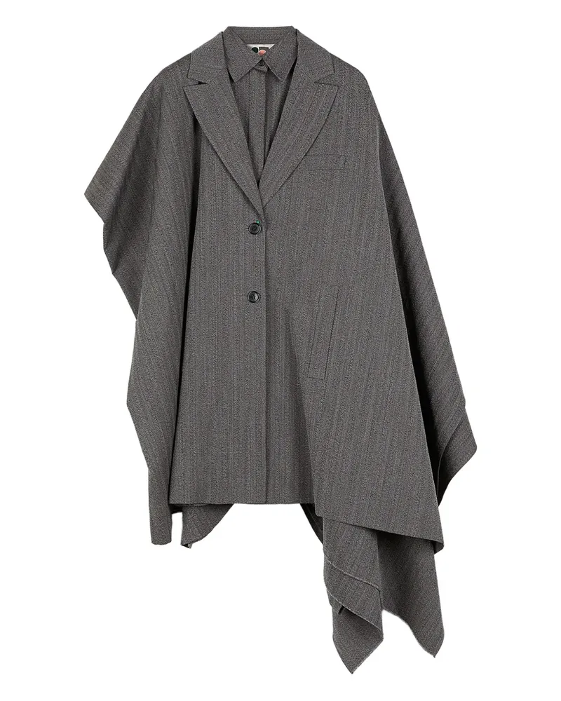 Ports 1961 Daring Cape-Mantel mit Nadelstreifen - Grau Grau