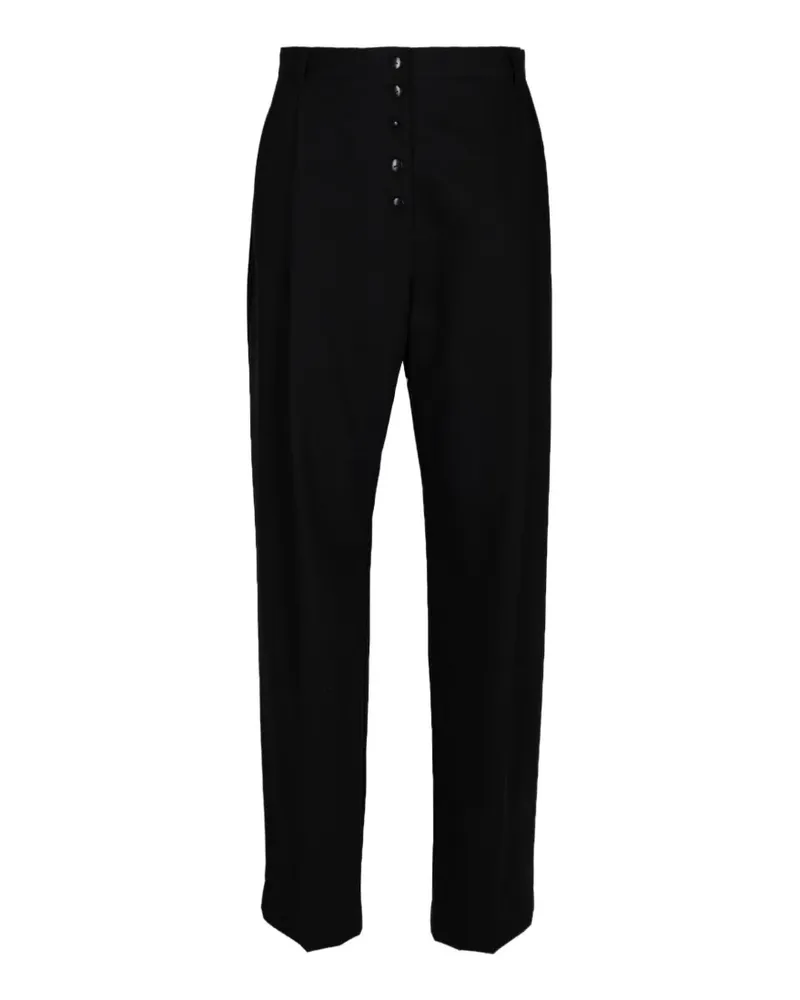 St. Agni button-fastening trousers - Schwarz Schwarz