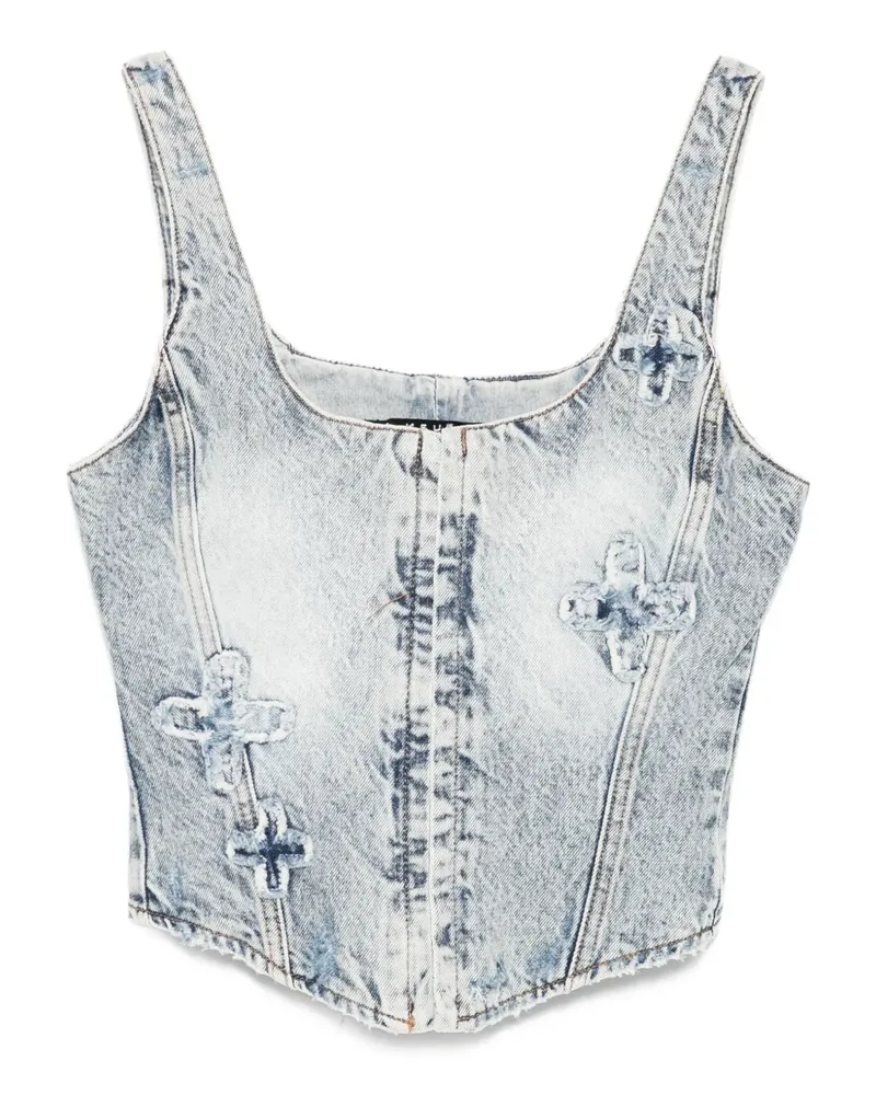 ksubi Gigi Klassic Kraftwerk Jeans-Bustier - Blau Blau