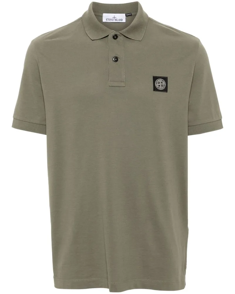 Stone Island Poloshirt mit Kompass - Grün Grün