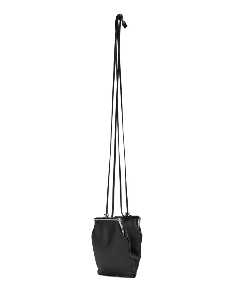 Yohji Yamamoto Mini-Tasche aus Leder - Schwarz Schwarz