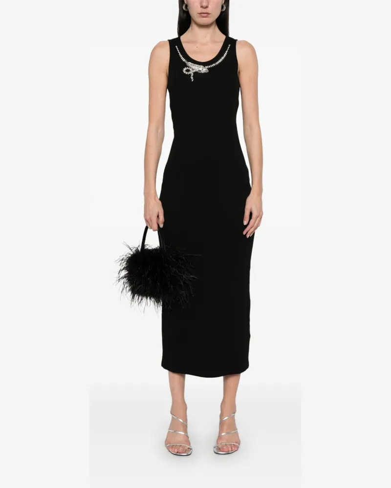 Givenchy Midikleid mit Schlangenkristallen - Schwarz Schwarz