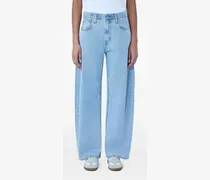 Weite Jeans im Five-Pocket-Design - Blau