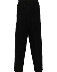 Kenzo Tapered-Cargohose mit Nadelstreifen Schwarz