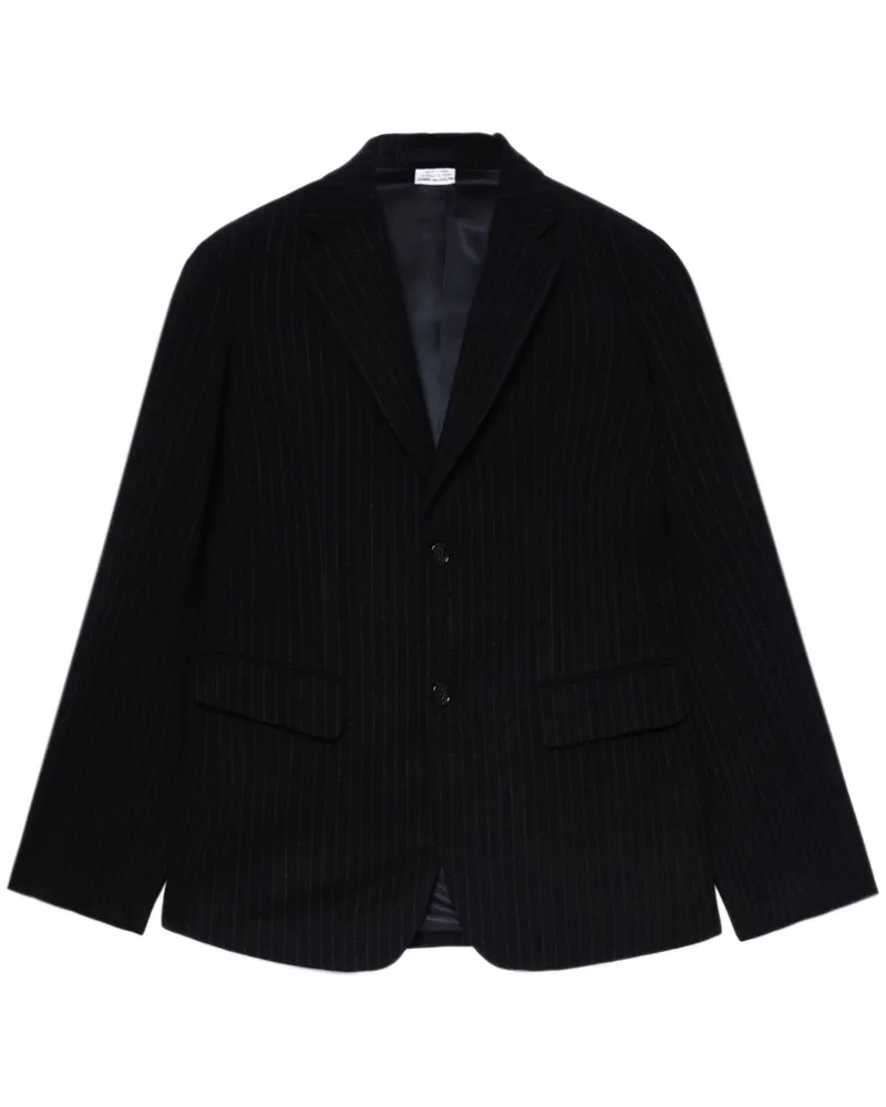 Comme des Garçons Sakko mit Nadelstreifen - Schwarz Schwarz