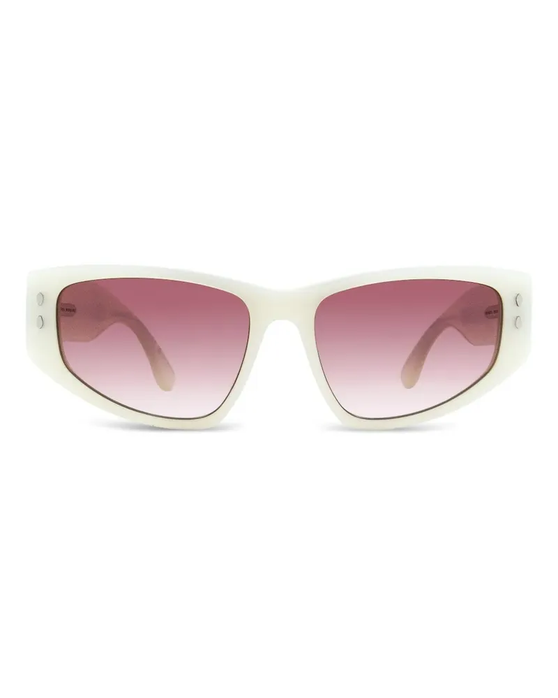 Isabel Marant Sonnenbrille mit Cat-Eye-Gestell - Weiß Weiß