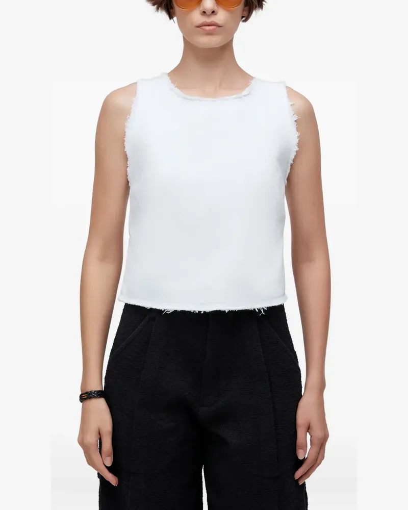 Osklen Ausgefranstes Tanktop mit überkreuzten Trägern - Weiß Weiß