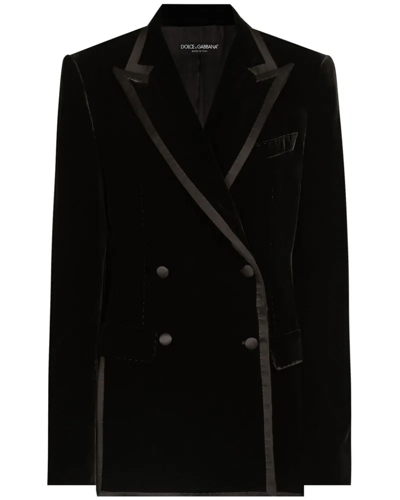 Dolce & Gabbana Doppelreihiges Sakko - Schwarz Schwarz