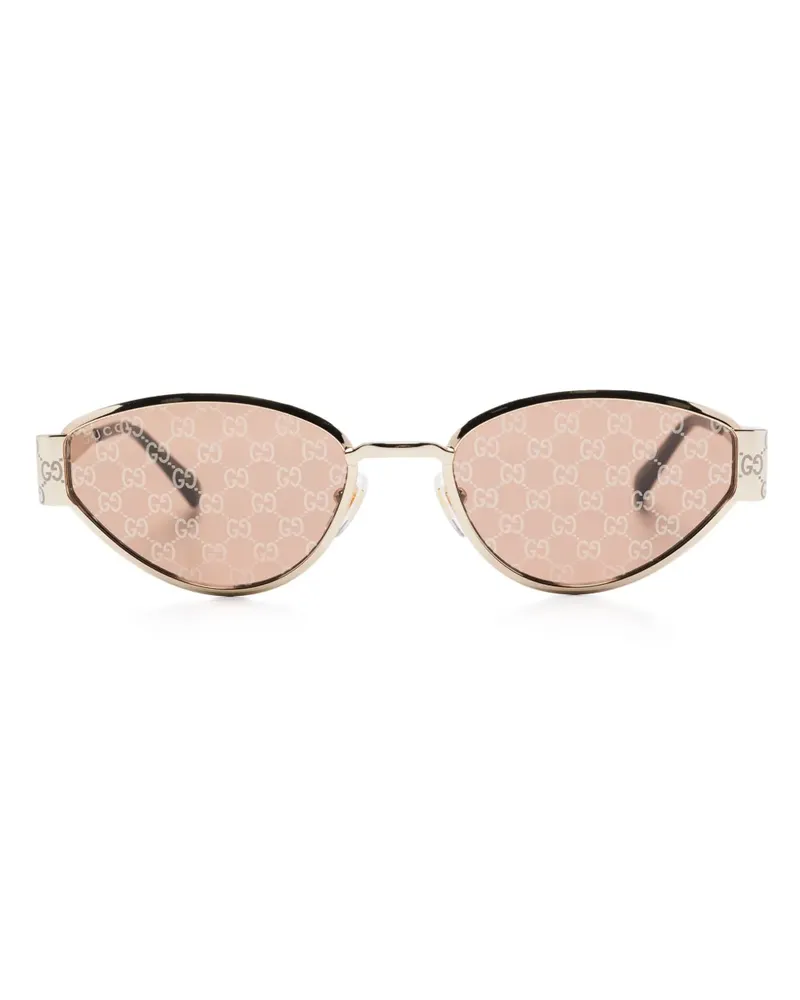 Gucci Sonnenbrille mit GG - Gold Gold